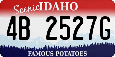ID license plate 4B2527G