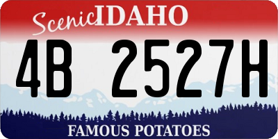ID license plate 4B2527H