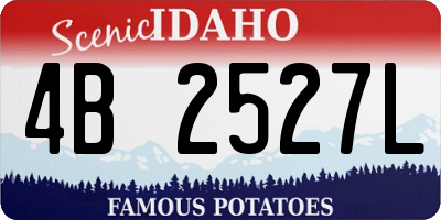 ID license plate 4B2527L