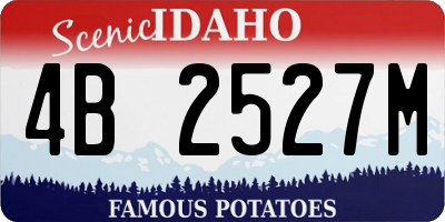 ID license plate 4B2527M
