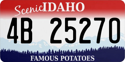 ID license plate 4B2527O