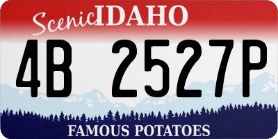 ID license plate 4B2527P