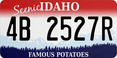 ID license plate 4B2527R