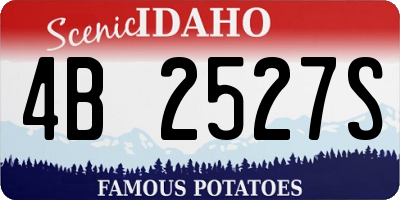 ID license plate 4B2527S