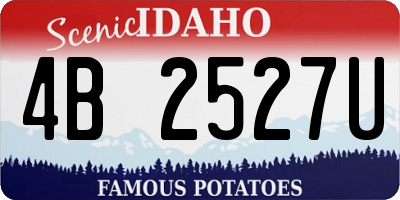ID license plate 4B2527U