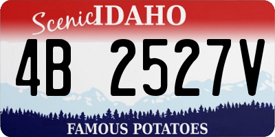 ID license plate 4B2527V