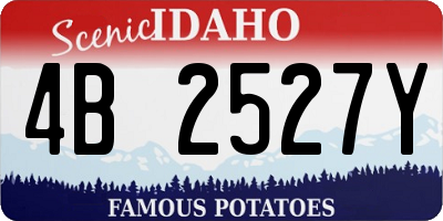 ID license plate 4B2527Y