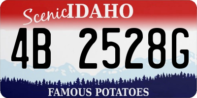 ID license plate 4B2528G