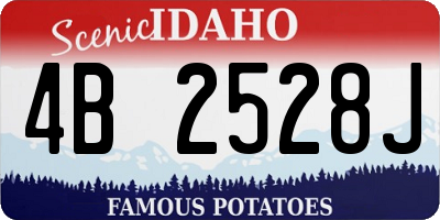 ID license plate 4B2528J