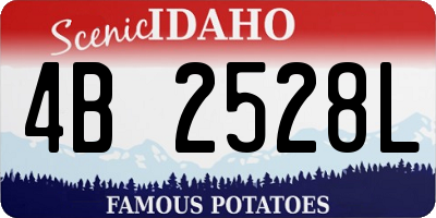 ID license plate 4B2528L