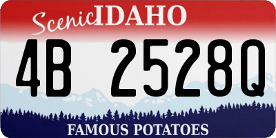 ID license plate 4B2528Q