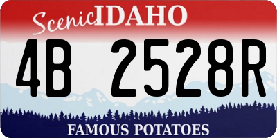 ID license plate 4B2528R
