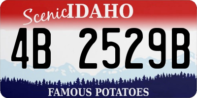 ID license plate 4B2529B