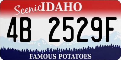 ID license plate 4B2529F