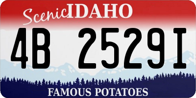 ID license plate 4B2529I