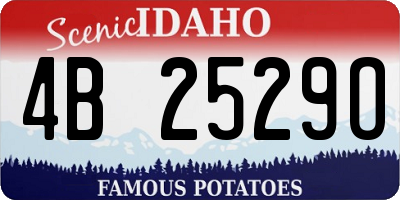ID license plate 4B2529O