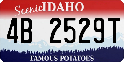 ID license plate 4B2529T