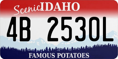 ID license plate 4B2530L