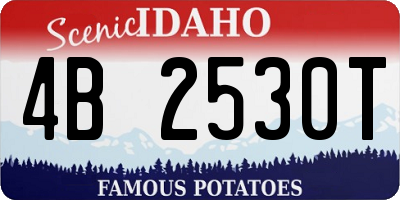 ID license plate 4B2530T