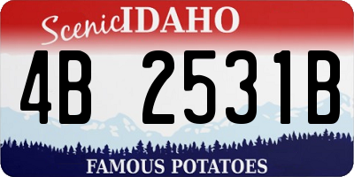 ID license plate 4B2531B