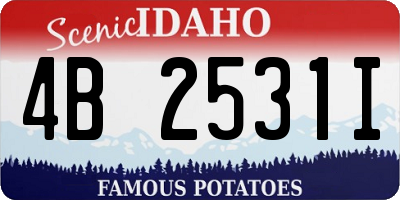 ID license plate 4B2531I