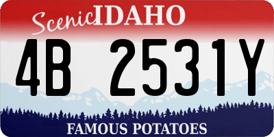 ID license plate 4B2531Y