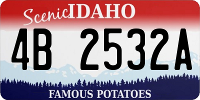 ID license plate 4B2532A