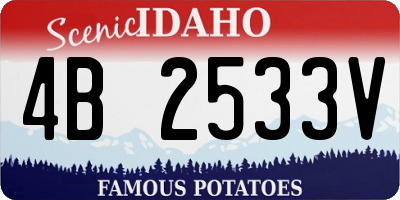 ID license plate 4B2533V