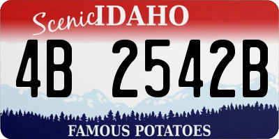 ID license plate 4B2542B