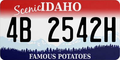 ID license plate 4B2542H