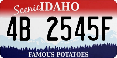 ID license plate 4B2545F