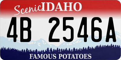 ID license plate 4B2546A