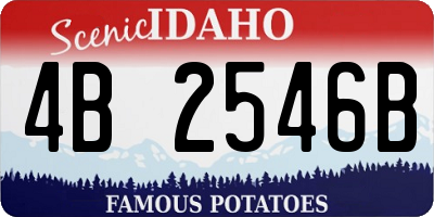 ID license plate 4B2546B