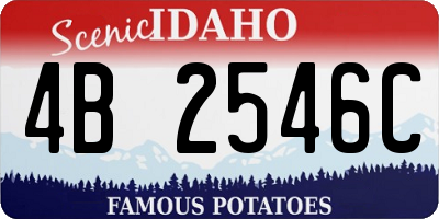 ID license plate 4B2546C