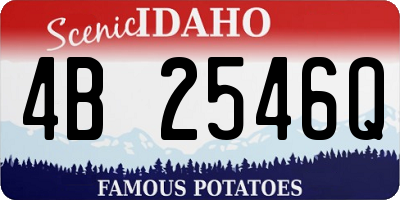 ID license plate 4B2546Q