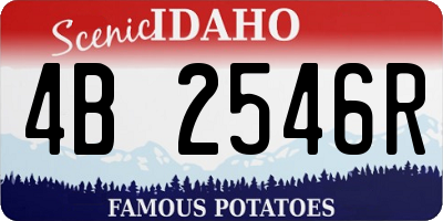 ID license plate 4B2546R