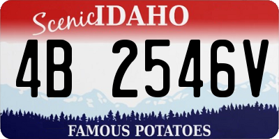 ID license plate 4B2546V