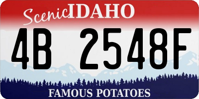 ID license plate 4B2548F