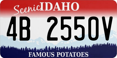 ID license plate 4B2550V