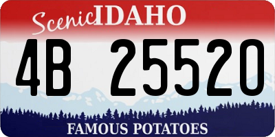 ID license plate 4B2552O