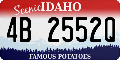 ID license plate 4B2552Q
