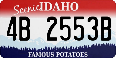 ID license plate 4B2553B