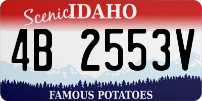 ID license plate 4B2553V