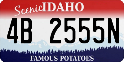 ID license plate 4B2555N