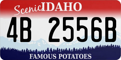ID license plate 4B2556B