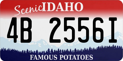 ID license plate 4B2556I
