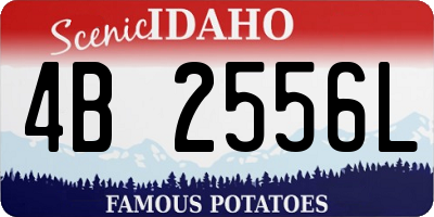 ID license plate 4B2556L