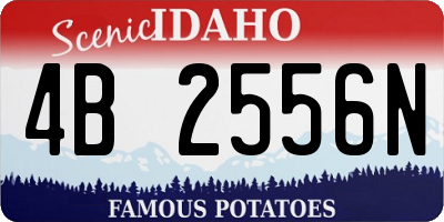 ID license plate 4B2556N