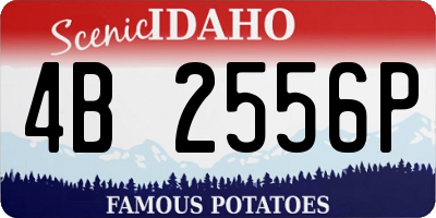 ID license plate 4B2556P