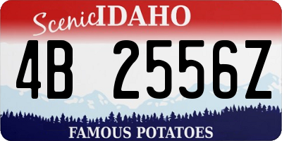 ID license plate 4B2556Z